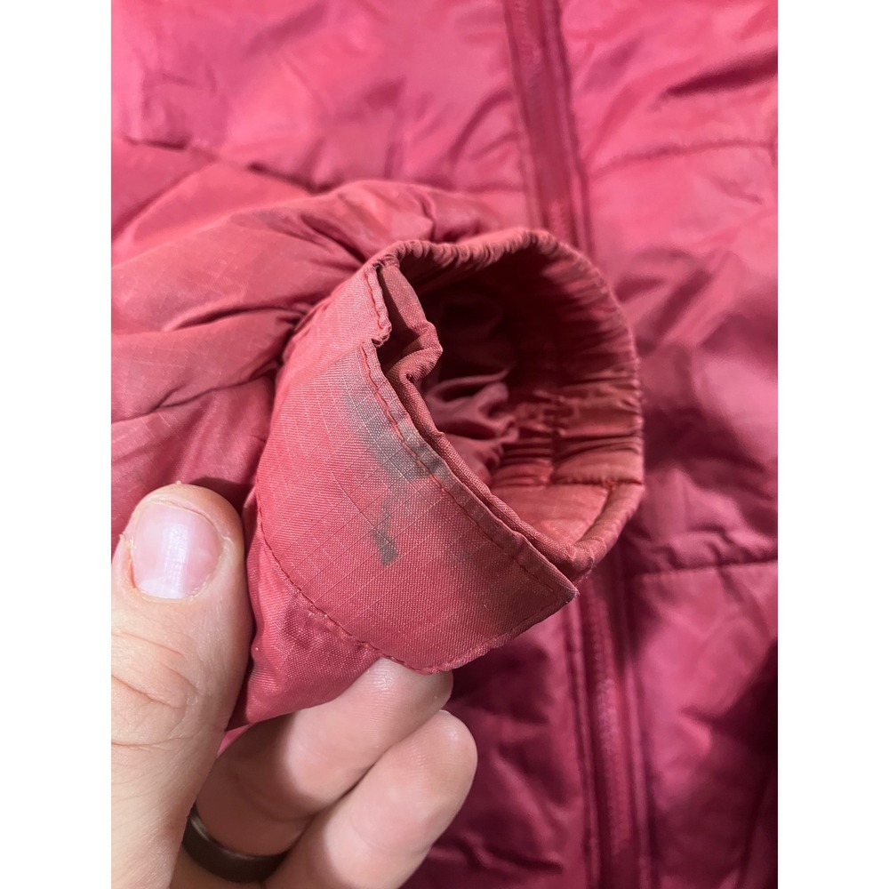 Ecko Function Puffer Jacket Burgundy Quilted Zip … - image 2